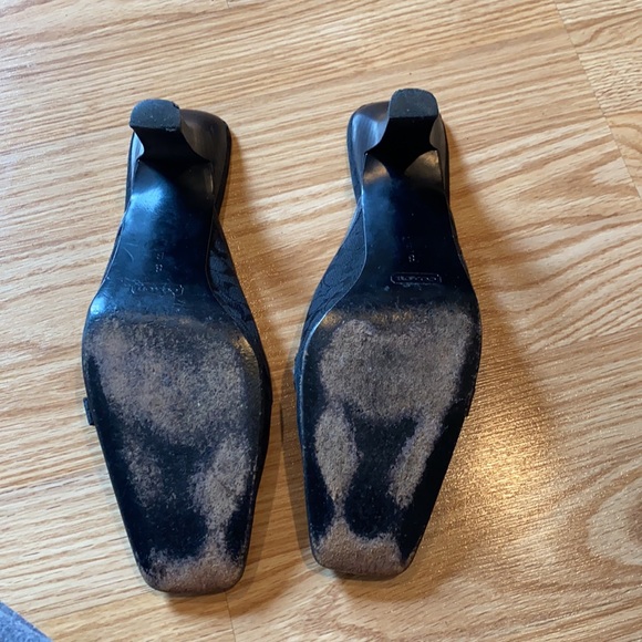 Coach Women’s Black Mules with Buckle Detail - Picture 3 of 3